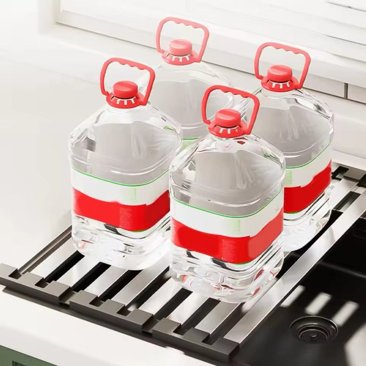 Rollable Dish Drying Rack Stainless Steel Drainer With Silicone Edges Over The Sink For Kitchen Use - Image 8