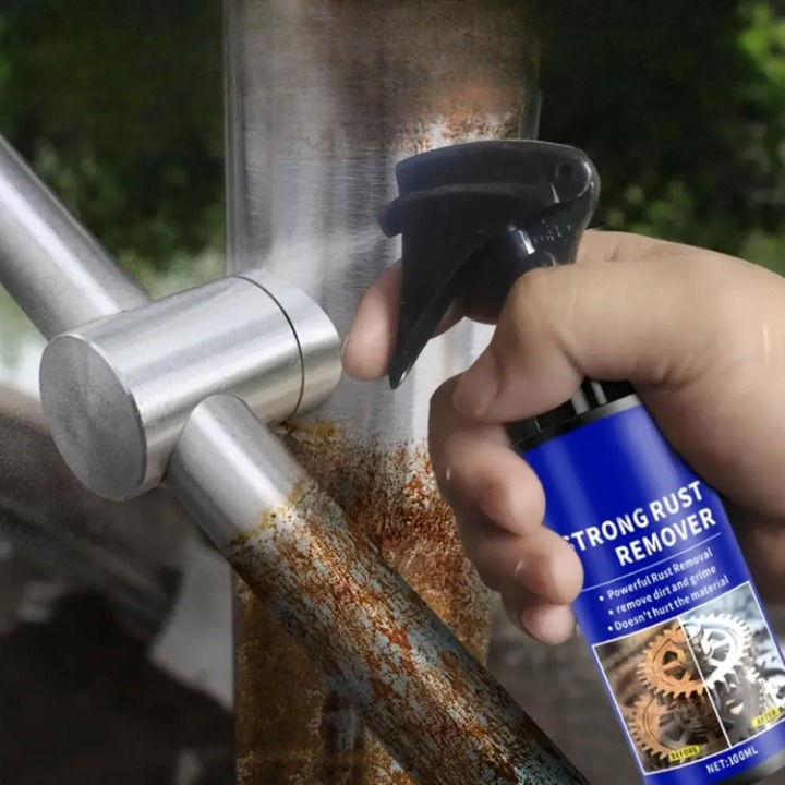 Rust Remover Spray Cleaner Liquid Metal Surface Blue Black Bottle 100ml - Image 5