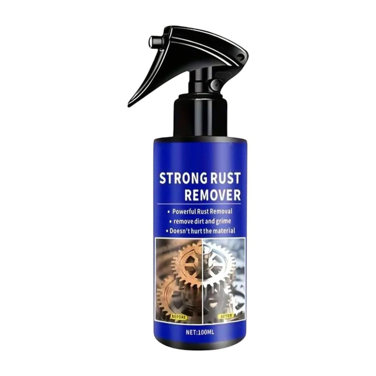 Rust Remover Spray Cleaner Liquid Metal Surface Blue Black Bottle 100ml - Image 8