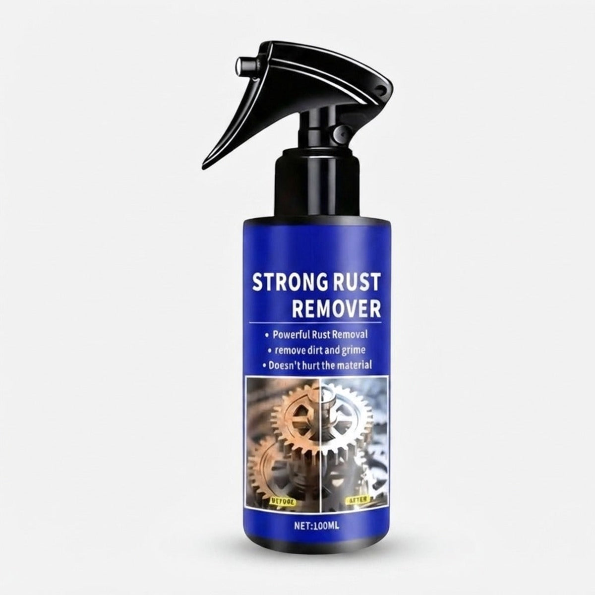 Rust Remover Spray Cleaner Liquid Metal Surface Blue Black Bottle 100ml - Image 9