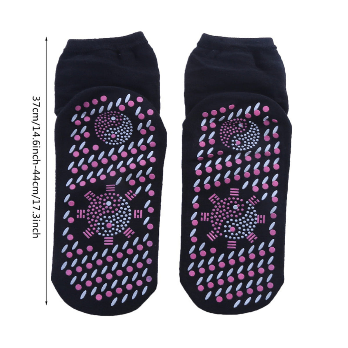 Self Heating Socks With Non-slip Grip Soles Provide Natural Thermal Warmth In A Crew Length Knit Design - Image 4