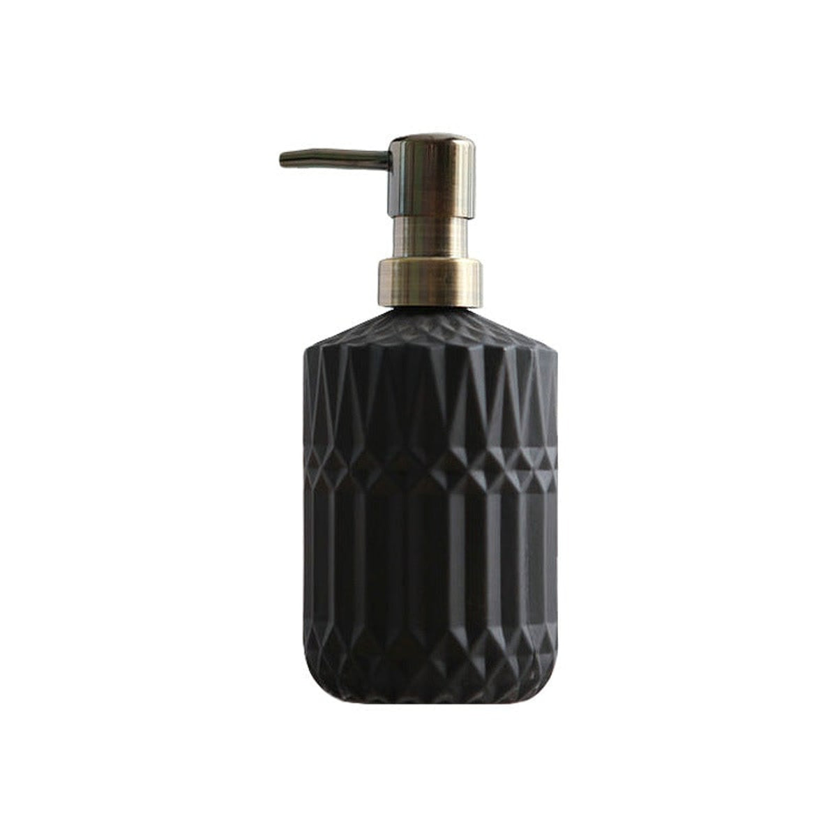 Soap Dispenser Refillable Glass Faceted Pump Bottle For Kitchen Or Bathroom - Image 9