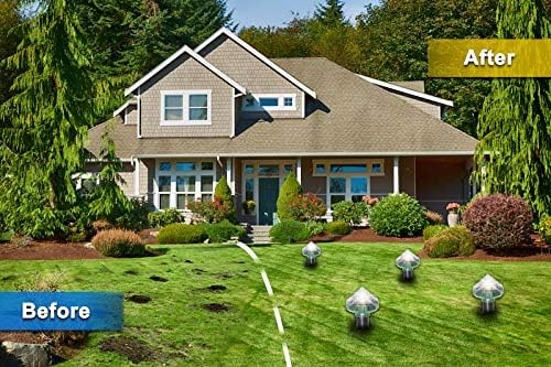 Solar Animal Repeller Ultrasonic Pest Deterrent Green Black Plastic Ground Stake - Image 5