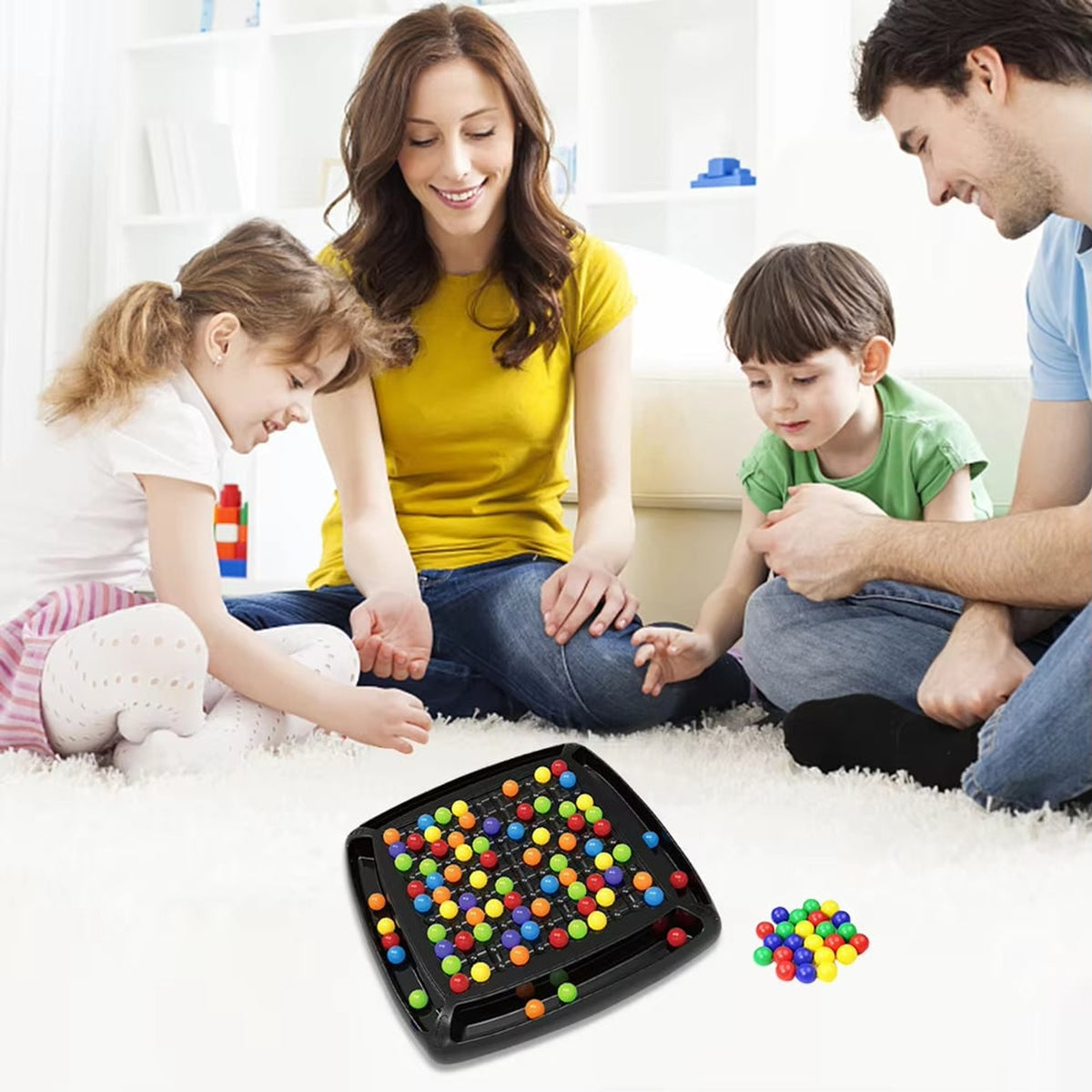 Strategy Board Game Colorful Ball Logic Family Plastic Brain Teaser Kids - Image 2