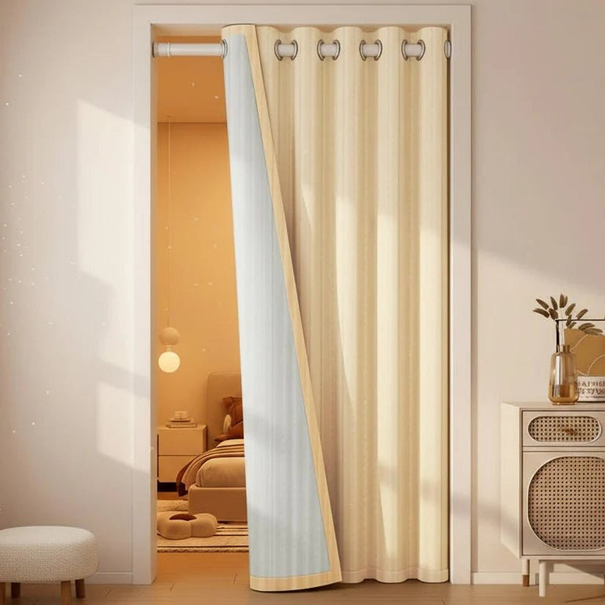 Thermal Curtain Heavy Climate-Insulated Winter For Warmth And Comfort Keeps Heat Inside - Image 1