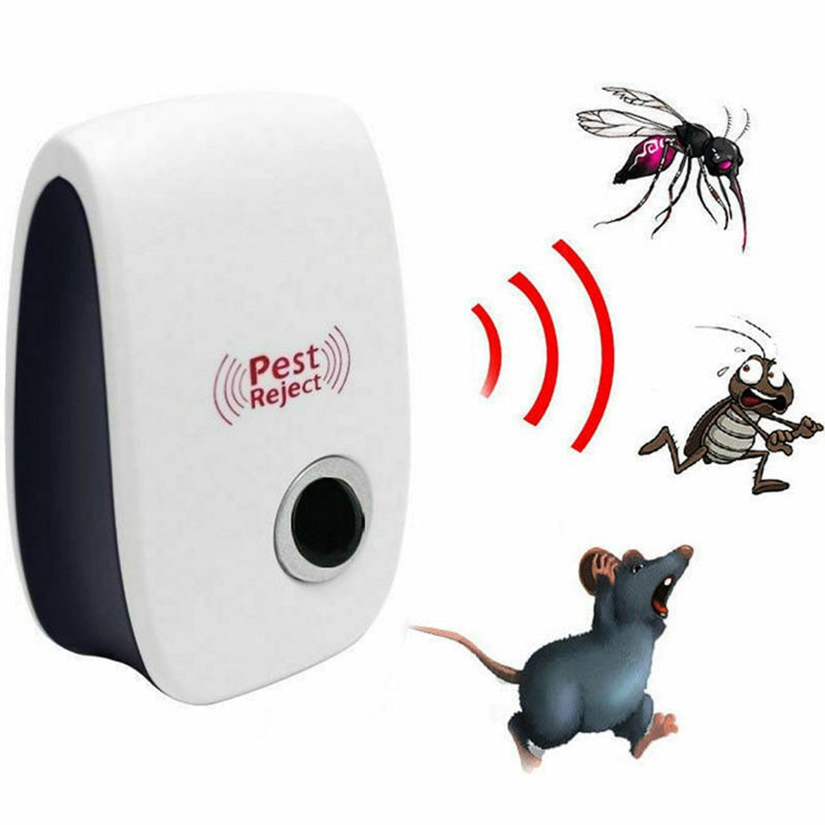 Ultrasonic Pest Repeller Electronic Plug-In Insect Rodent Control White Dark Blue - Image 8