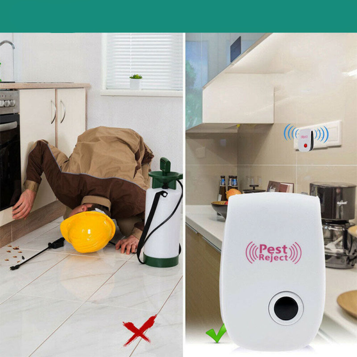 Ultrasonic Pest Repeller Plug In Control Electronic Mouse Rat Repellent Indoor - Image 6