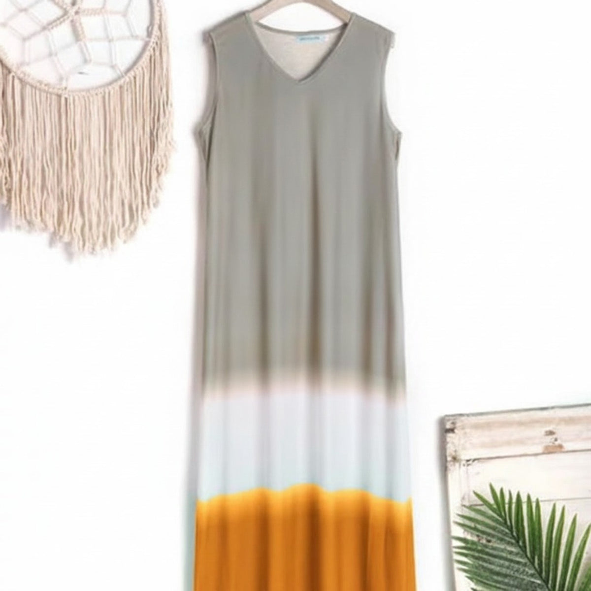 Women Vest Dress with Flattering Fit and Color Block - Image 6
