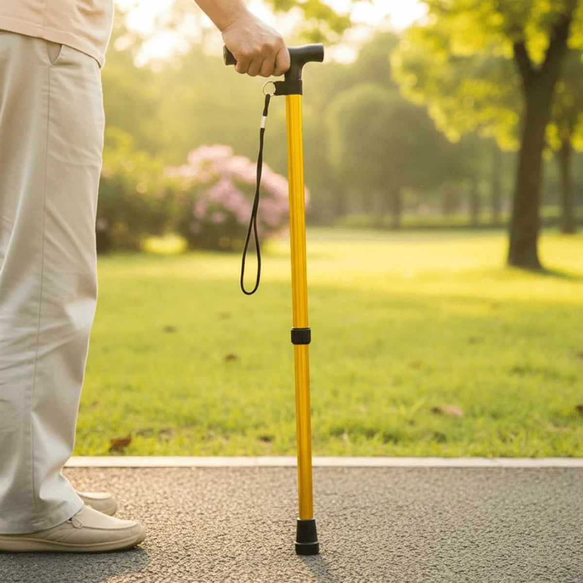 Walking Cane Gehstock Leichtes Aluminium Höhenverstellbar & Rutschfester Griff - Image 1