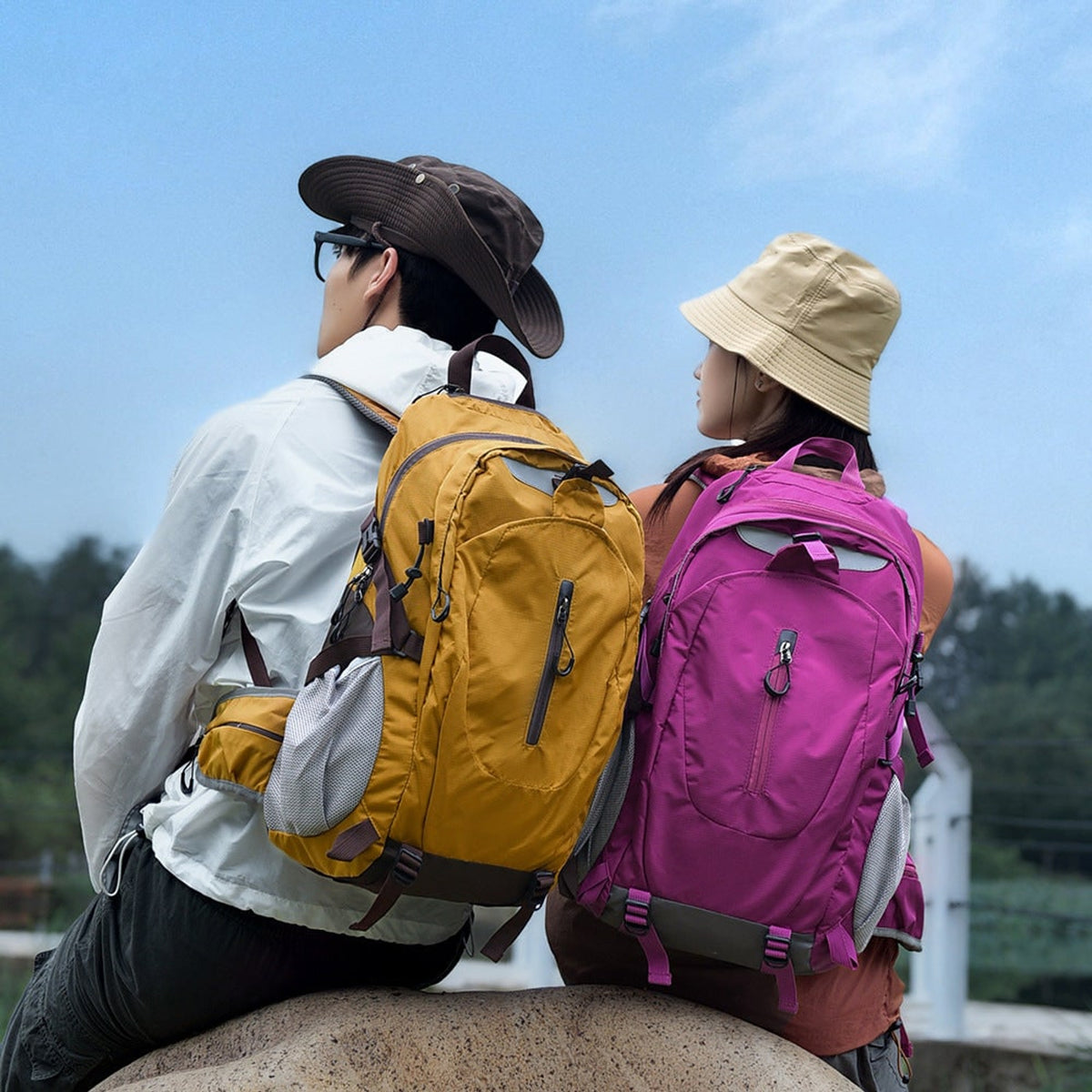 Waterproof Backpack with Streamlined Hiking Design and Zippered Front - Image 3