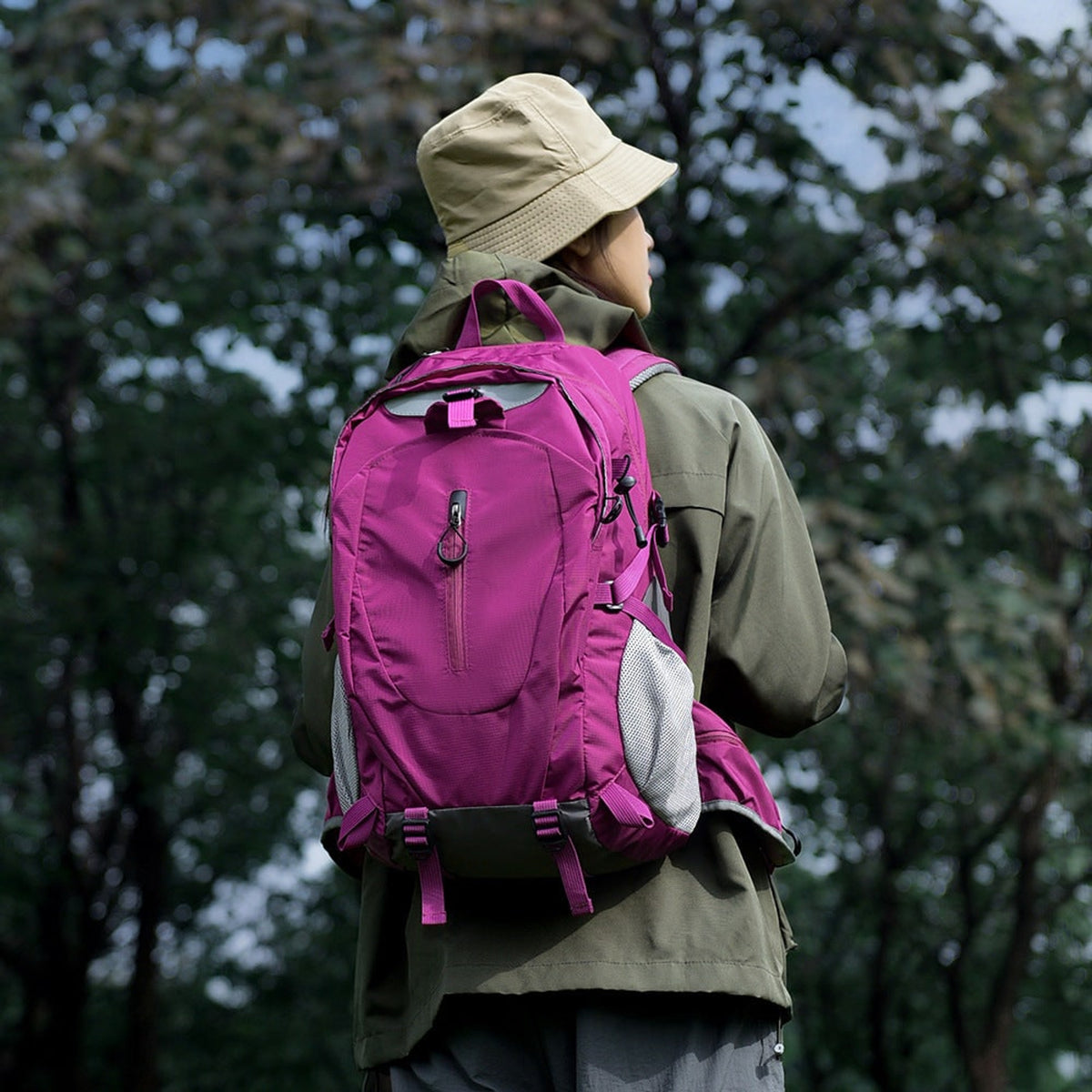 Waterproof Backpack with Streamlined Hiking Design and Zippered Front - Image 2