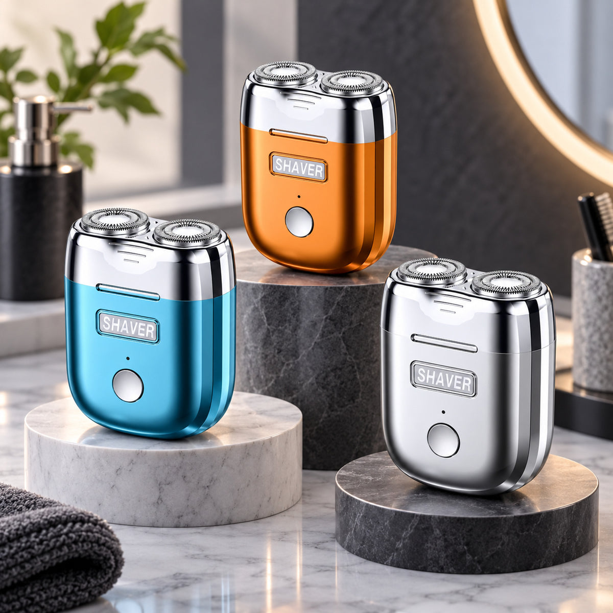Waterproof Electric Shaver For Men With Quiet Dual Blade System For Sensitive Skin - Image 1