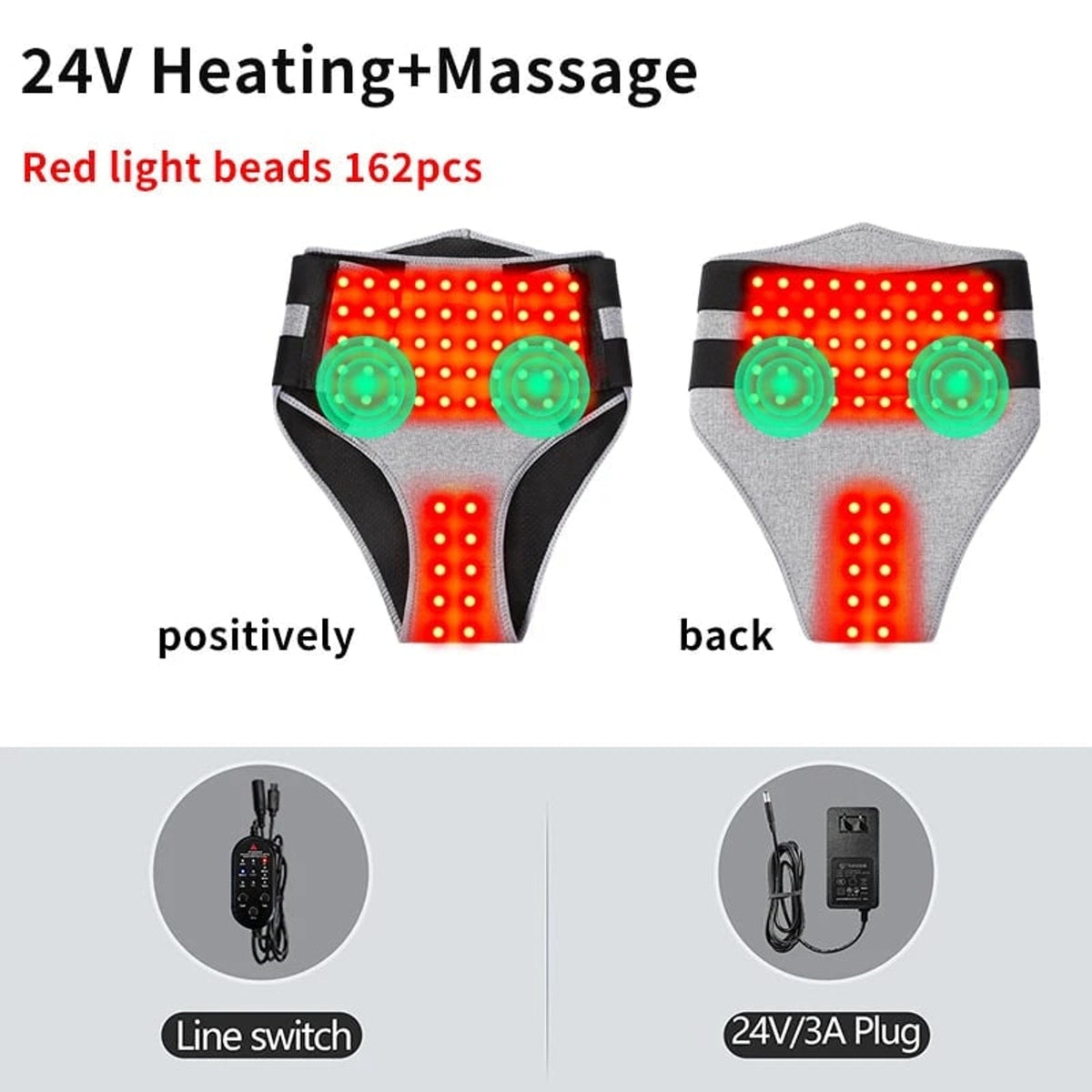 Wearable Heating Pad Women's Menstrual For Cramps With Electric Abdominal Lower Back Wrap - Image 14