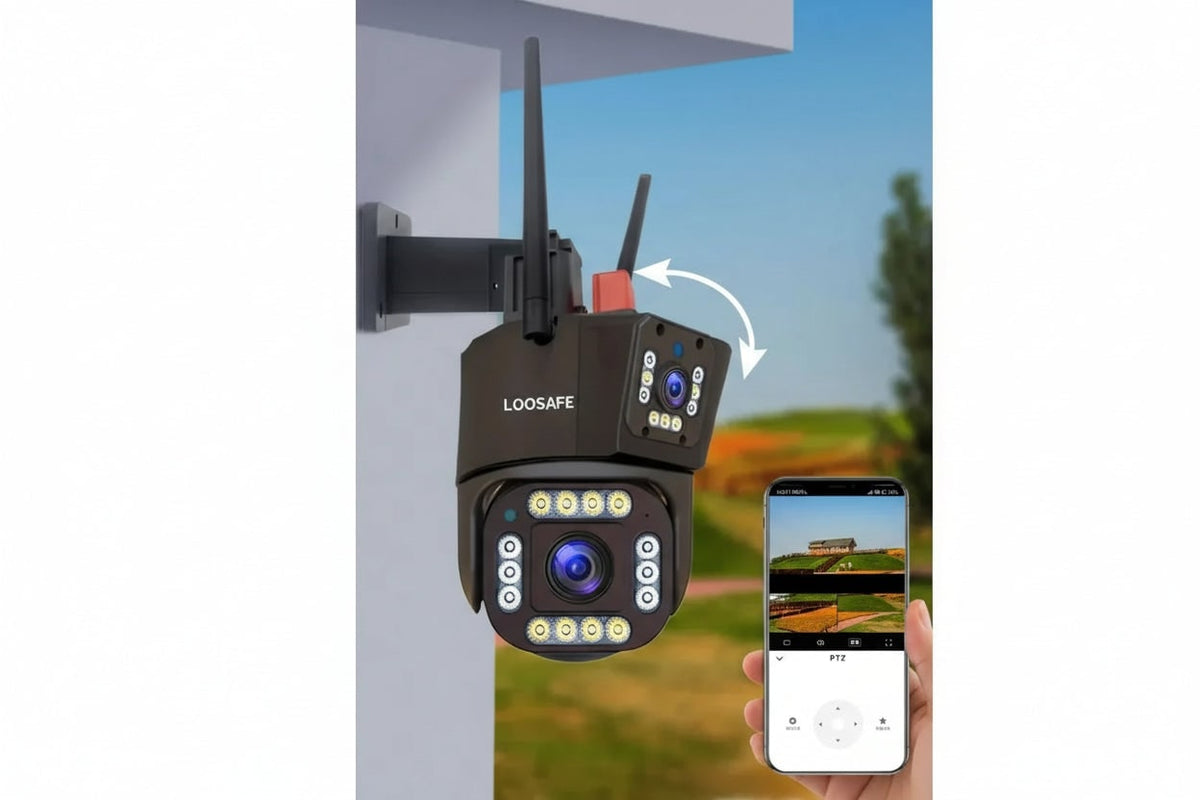 Wireless Security Camera With Solar Panel Featuring Dual Lens 10x Zoom And 4K Ultra HD For Outdoor Use With Intelligent Motion And Human Detection - Image 7