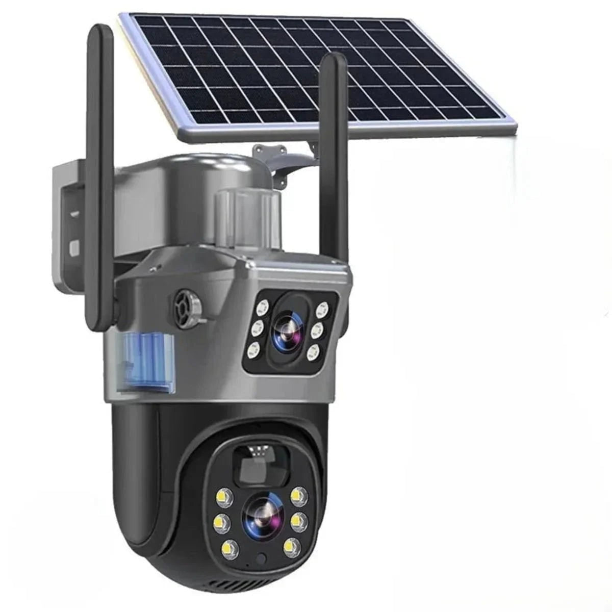 Wireless Security Camera With Solar Panel Featuring Dual Lens 10x Zoom And 4K Ultra HD For Outdoor Use With Intelligent Motion And Human Detection - Image 1