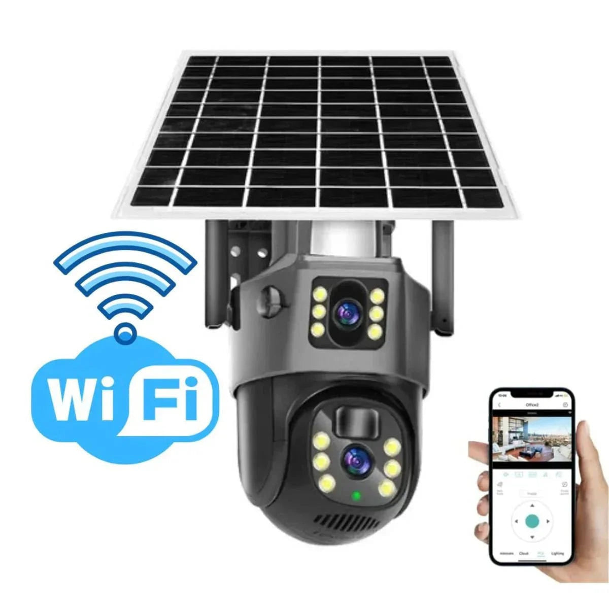 Wireless Security Camera With Solar Panel Featuring Dual Lens 10x Zoom And 4K Ultra HD For Outdoor Use With Intelligent Motion And Human Detection - Image 5