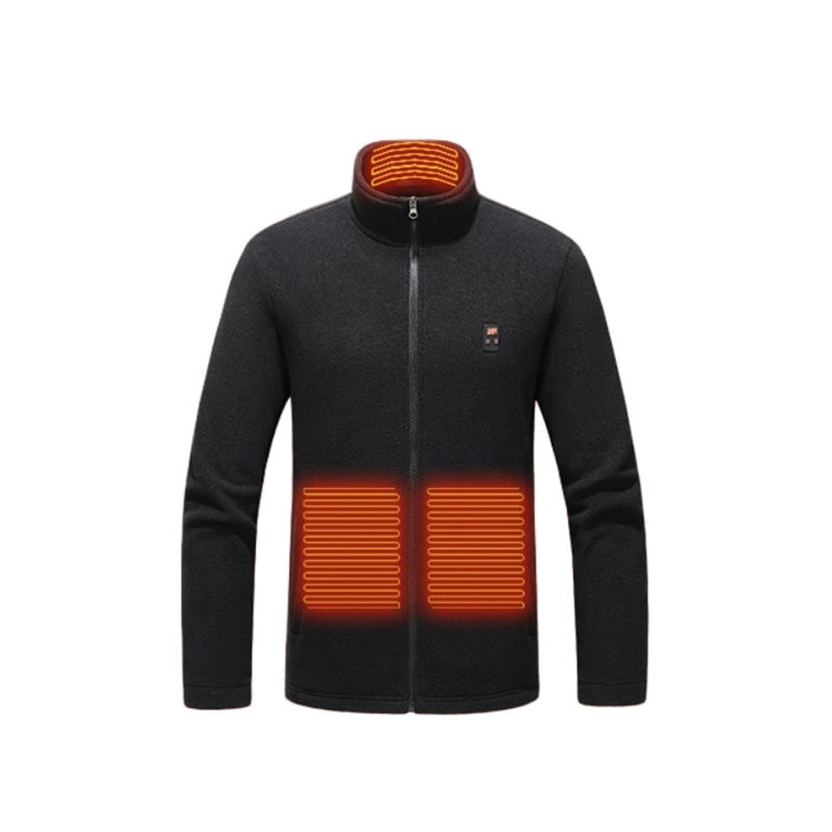 Women's Heated Fleece Jacket With USB Zip Front And Stand Collar Lightweight Warmth For Winter - Image 3