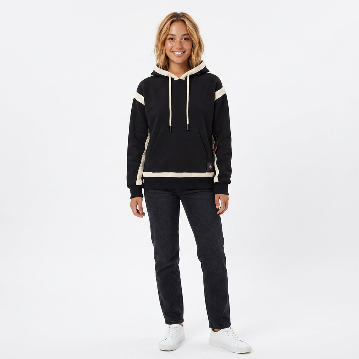 Women's Heated Hoodie USB Powered Pullover Sweatshirt With Built-In Heating Zones And Kangaroo Pocket - Image 3