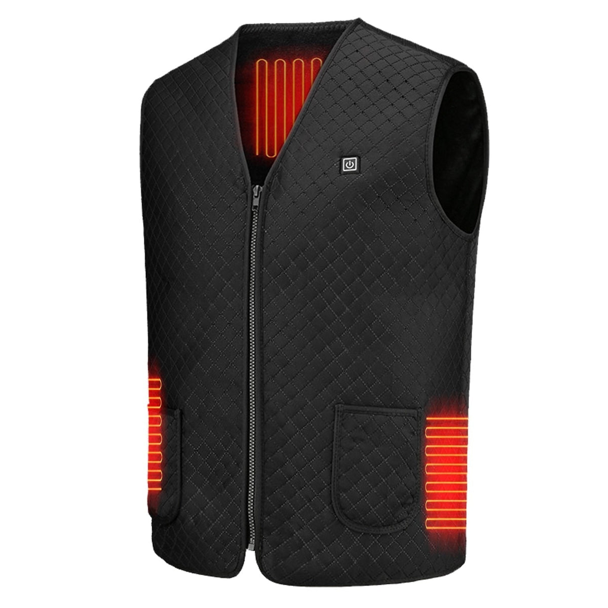 Women's Heated Vest With USB Rechargeable Design And Diamond Quilted Fleece Lining For Portable Electric Warmth - Image 2