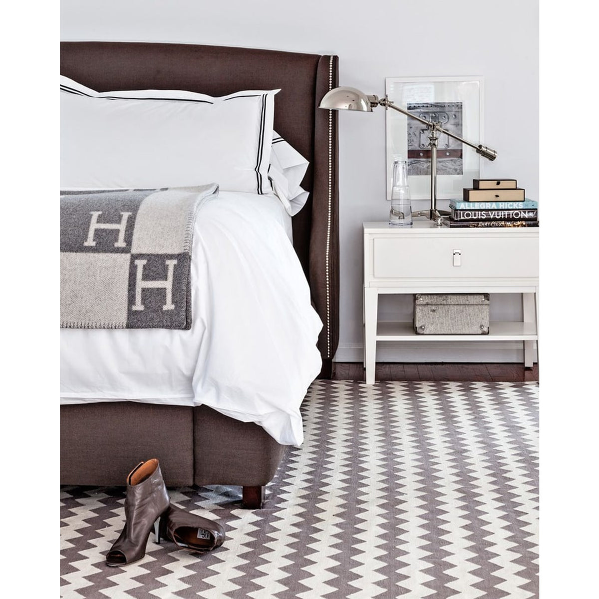 Wool Cashmere Blanket Check Pattern Luxury Soft Throw - Image 11
