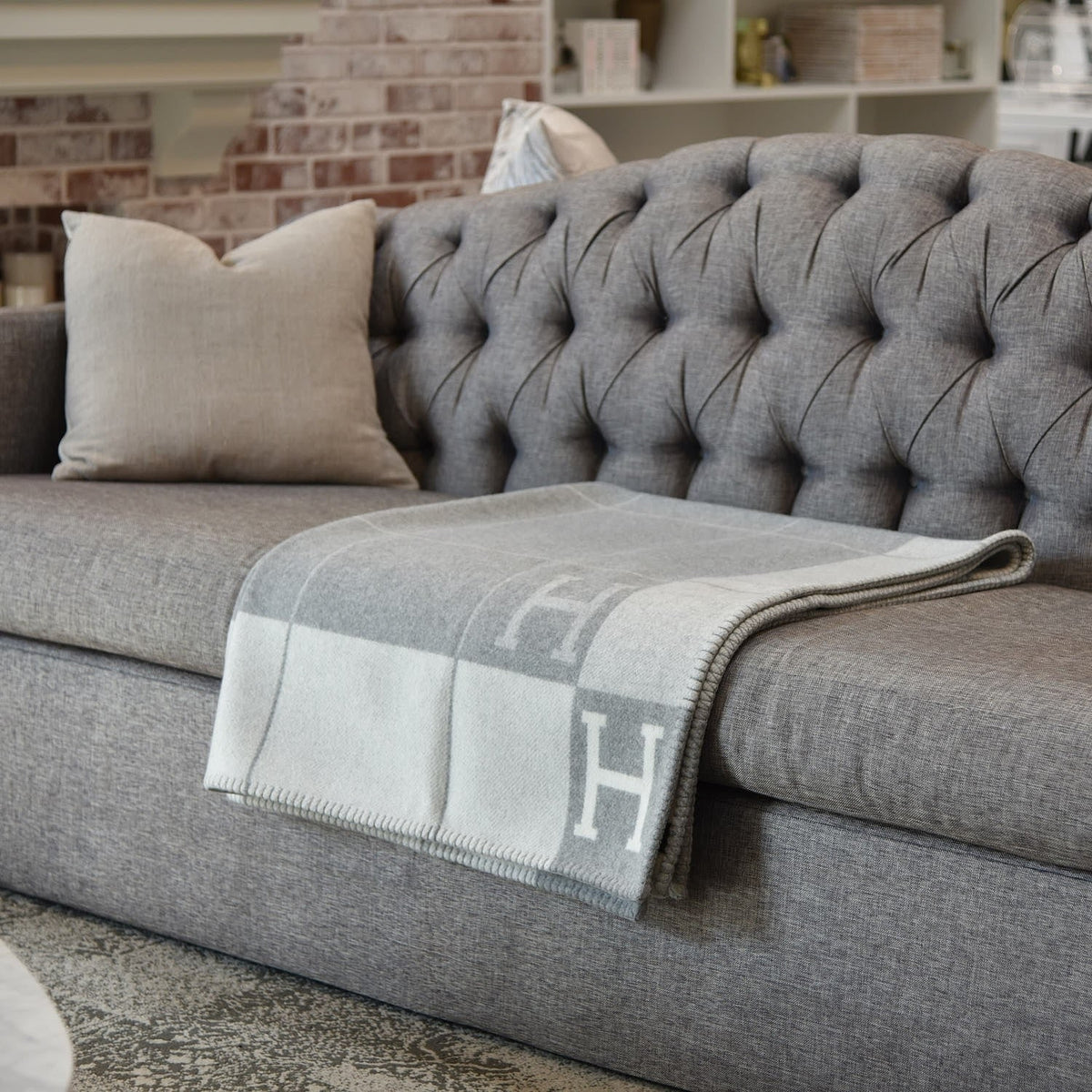 Wool Cashmere Blanket Check Pattern Luxury Soft Throw - Image 7